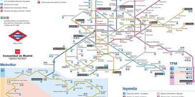 Madrid metro xəritəsi