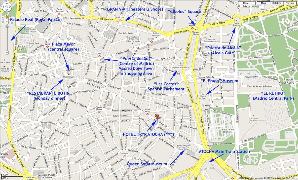 kart mərkəzinin Madrid, İspaniya