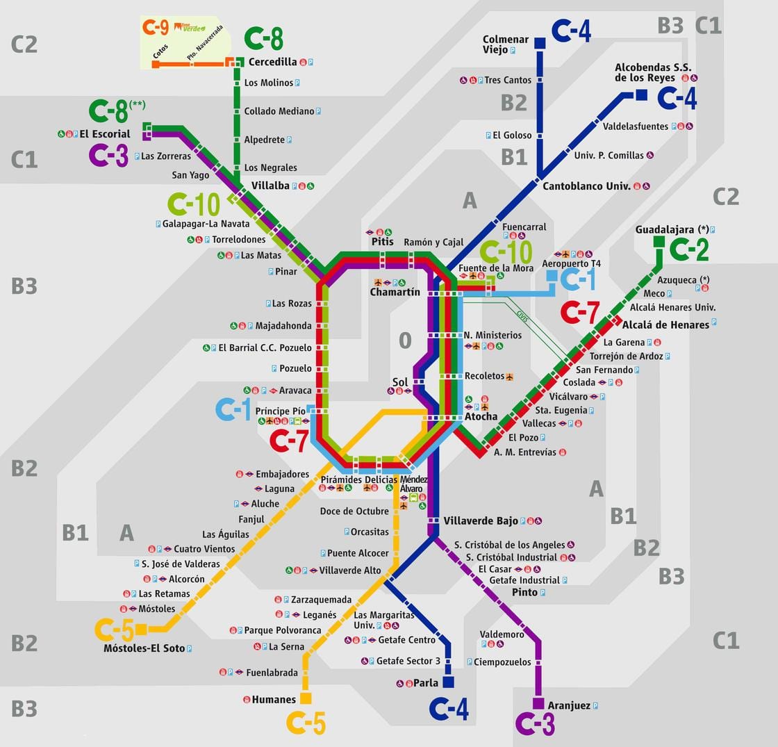 dəmir yolu stansiyası xəritə Madrid Аточа 