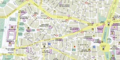 Madrid kart şəhərin mərkəzində
