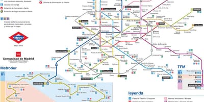 Madrid metro xəritəsi