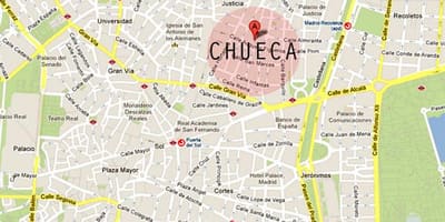Madrid Чуэка xəritə