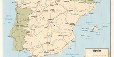 Madrid xəritədə