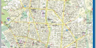 Kart küçə Madrid şəhərin mərkəzinə qədər 