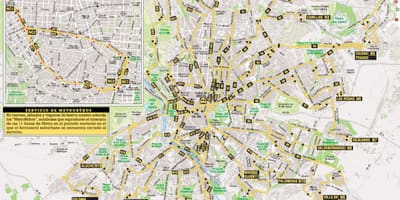 ЕМТ Madrid avtobus xəritə