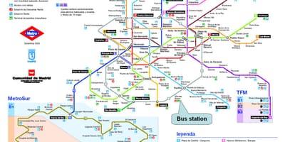 Madrid dəmir yolu vağzalı xəritə