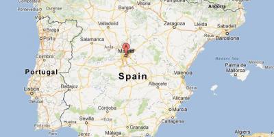 Madrid İspaniya dünyanın xəritəsi