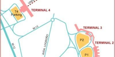 Terminal madrid hava limanı xəritədə
