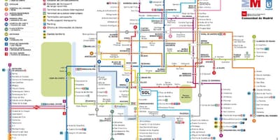 Madrid metro xəritəsi