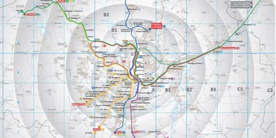 Madrid tranzitlə xəritə
