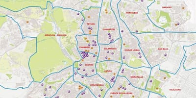 Rayon Madrid xəritə