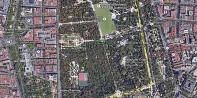Park Ретиро Madrid xəritə